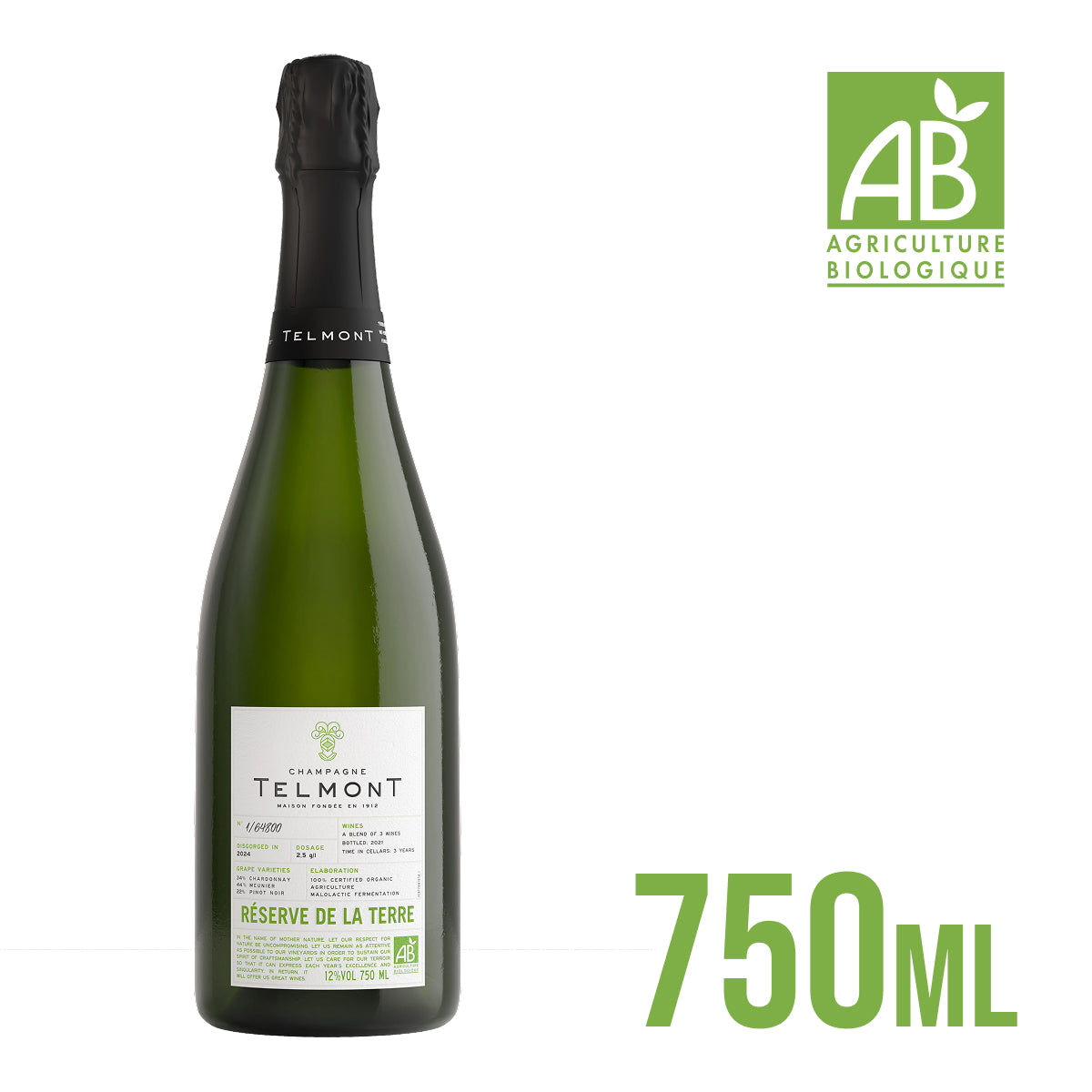 Telmont Reserve de la Terre Bio 750ml